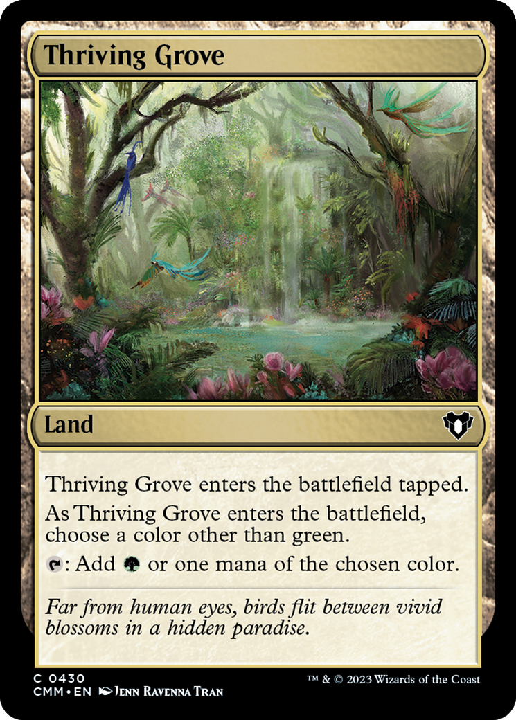 Thriving Grove (430) Foil - Commander Masters