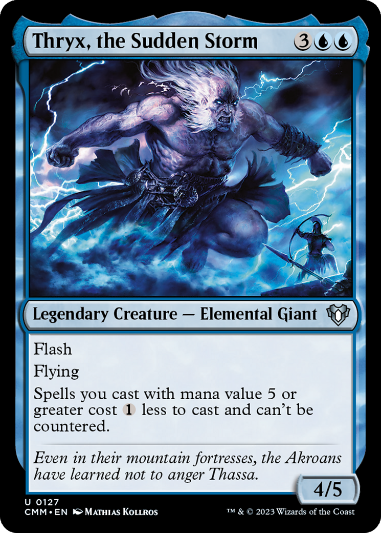 Thryx, the Sudden Storm (127) Foil - Commander Masters
