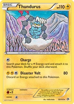 Thundurus (Deck Exclusives) (50) - Legendary Treasures