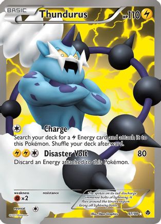 Thundurus (Full Art) (97) Holofoil - Emerging Powers