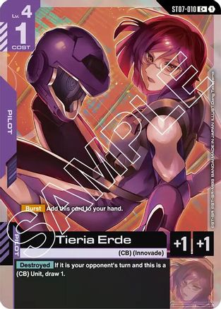Tieria Erde (C+) (ST07-010) Holofoil - Starter Deck 07: Celestial Drive