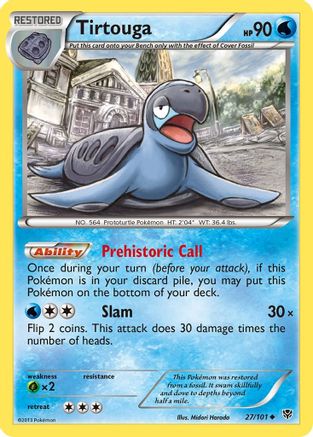 Tirtouga (27) Reverse Holofoil - Plasma Blast