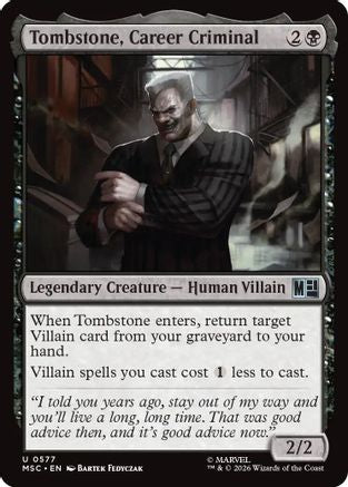 Tombstone, Career Criminal (577) - Commander: Marvel Super Heroes