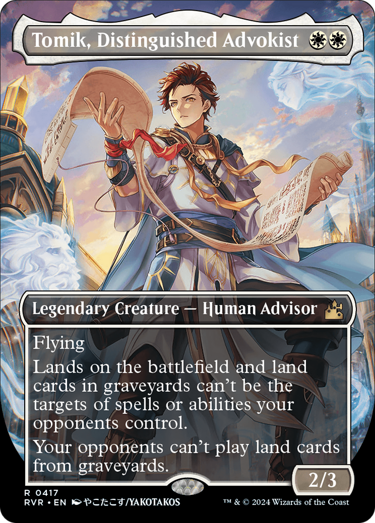 Tomik, Distinguished Advokist (Anime Borderless) (417) Foil - Ravnica Remastered