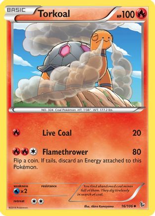 Torkoal (16) Reverse Holofoil - Flashfire