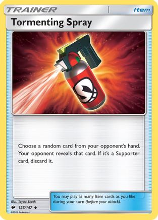 Tormenting Spray (125) Reverse Holofoil - Burning Shadows