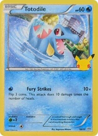 Totodile (18) Holofoil - McDonalds 25th Anniversary Promos