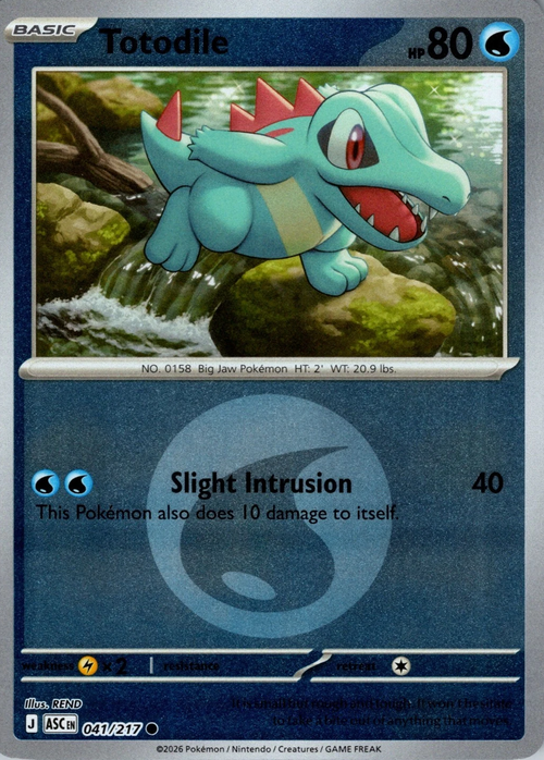 Totodile (Energy Symbol Pattern) (41) Reverse Holofoil - Ascended Heroes