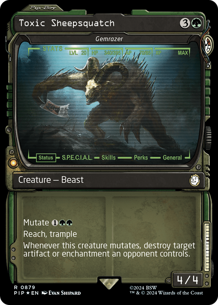 Toxic Sheepsquatch – Gemrazer (Showcase) (879) Surge Foil - Fallout