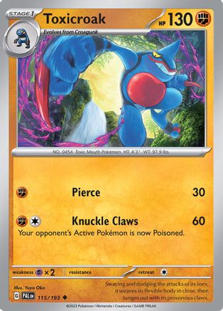Toxicroak (115) - Paldea Evolved