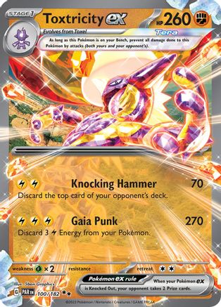 Toxtricity ex (100) Holofoil - Paradox Rift