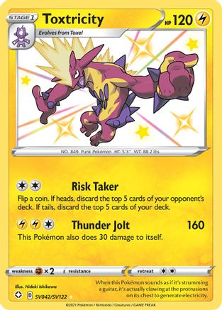 Toxtricity (SV042) (Shiny Vault) Holofoil - Shining Fates