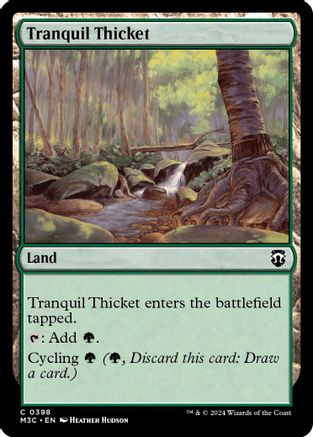 Tranquil Thicket (398) Ripple Foil - Commander: Modern Horizons 3