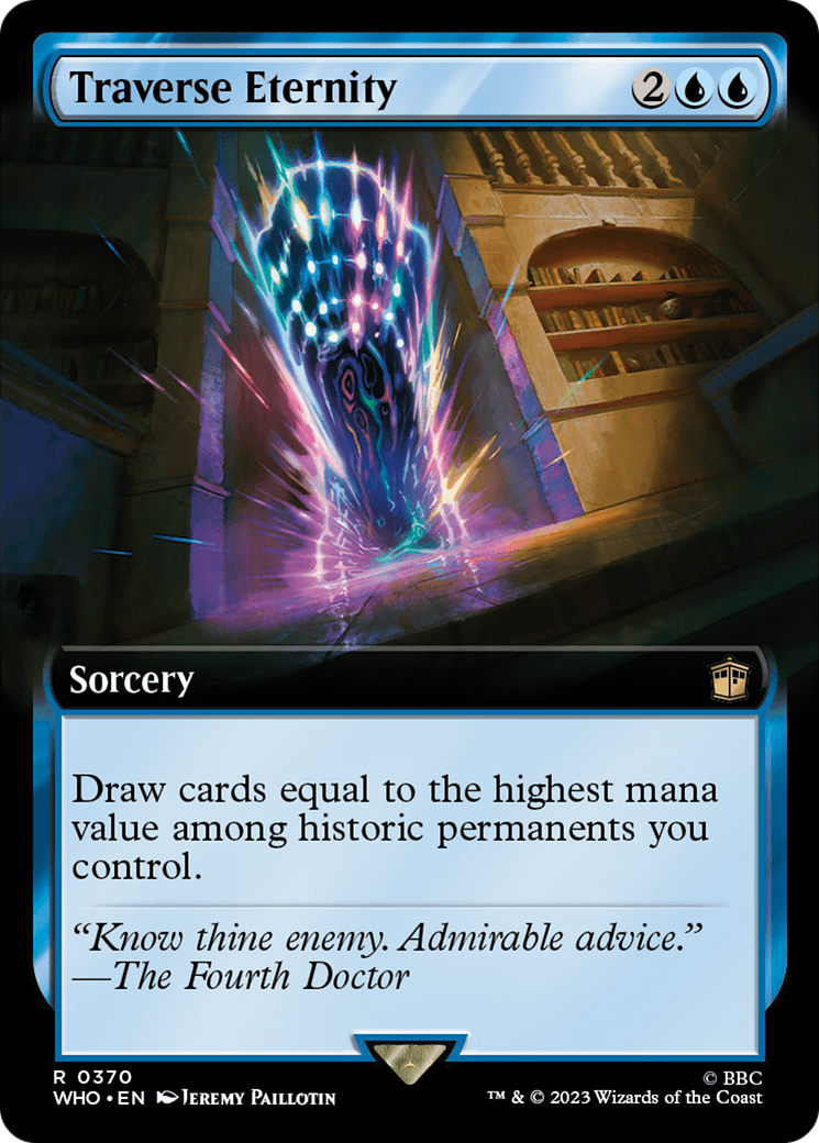 Traverse Eternity (Extended Art) (370) Foil - Doctor Who
