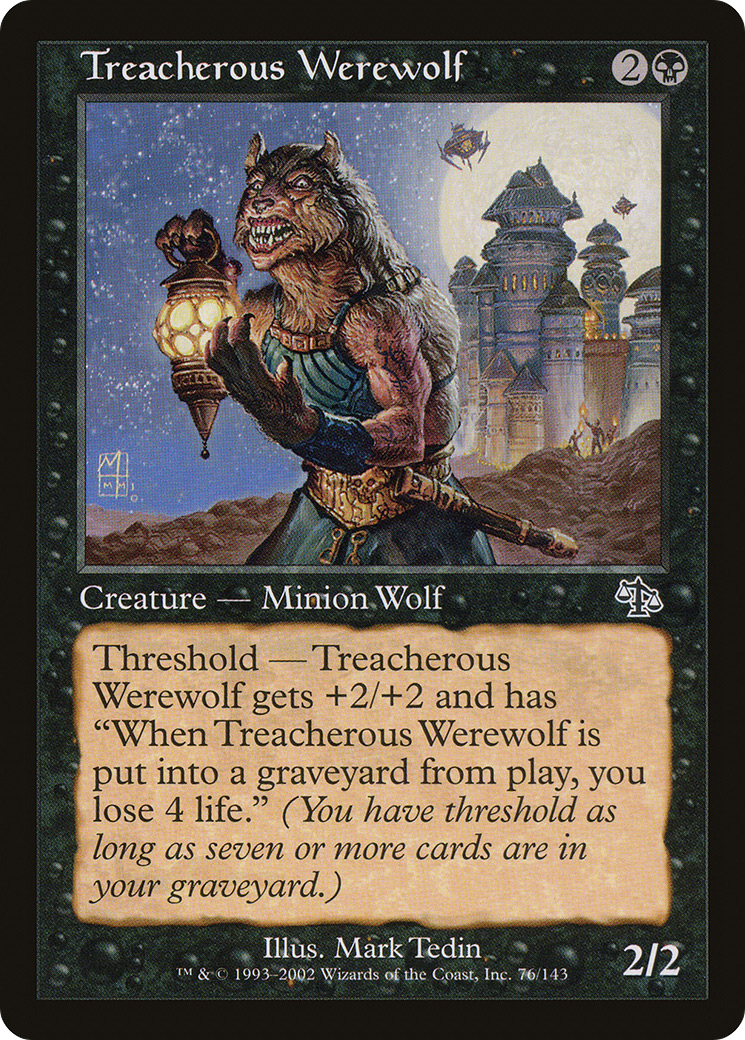 Treacherous Werewolf (076) Foil - Judgment