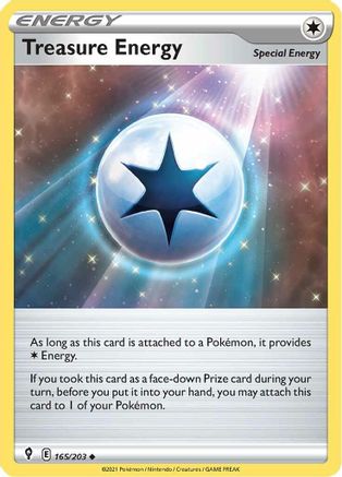 Treasure Energy (165) Reverse Holofoil - Evolving Skies