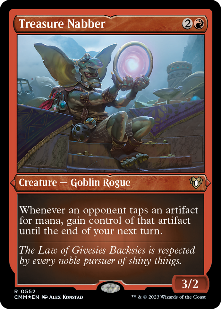 Treasure Nabber (552) Etched Foil - Commander Masters