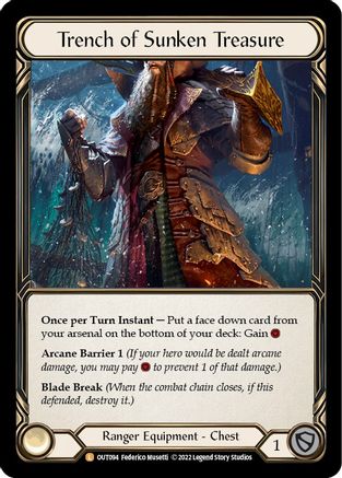 Trench of Sunken Treasure (OUT094) Rainbow Foil - Outsiders