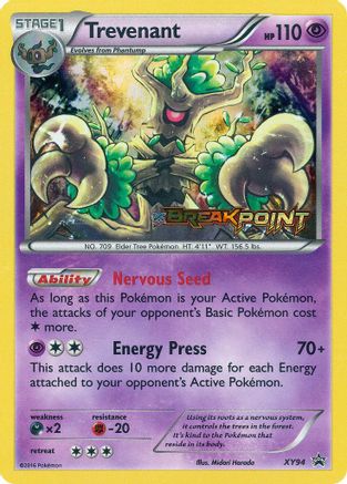 Trevenant (Prerelease) (XY94) Holofoil - Black Star Promos