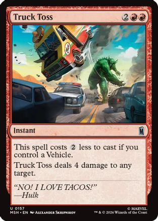 Truck Toss (157) Foil - Marvel Super Heroes