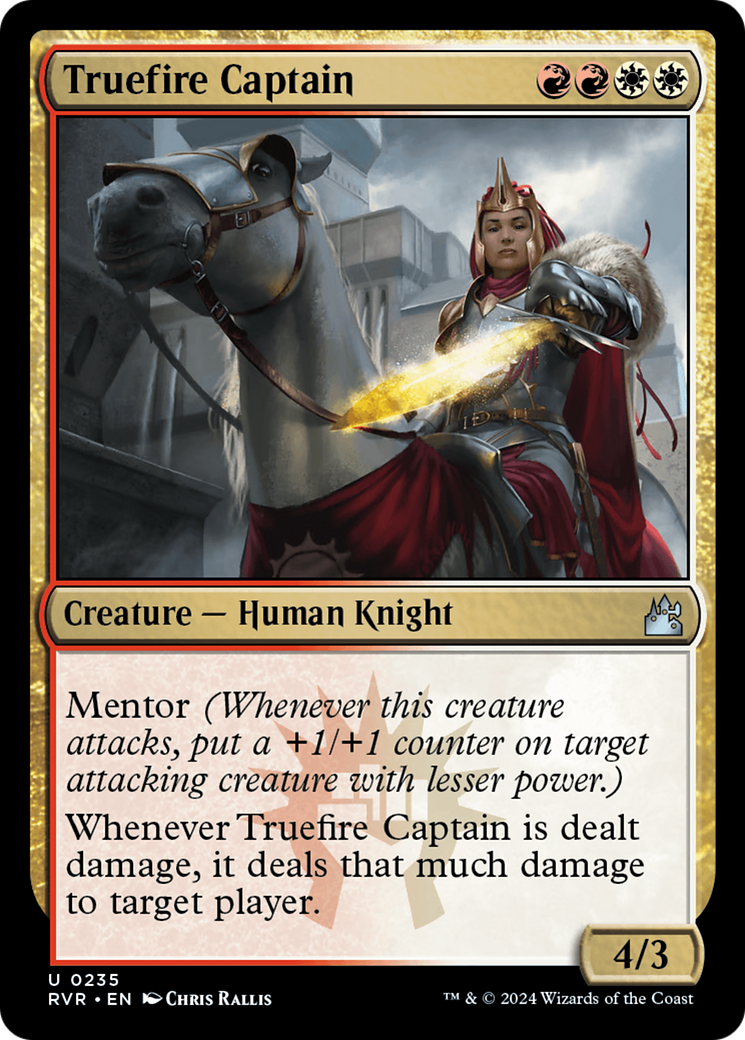 Truefire Captain (235) Foil - Ravnica Remastered