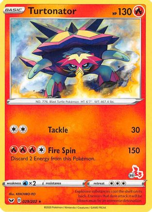 Turtonator (#39 Cinderace) (29) - Battle Academy 2022
