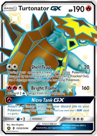 Turtonator GX (SV52) (Shiny Vault) Holofoil - Hidden Fates