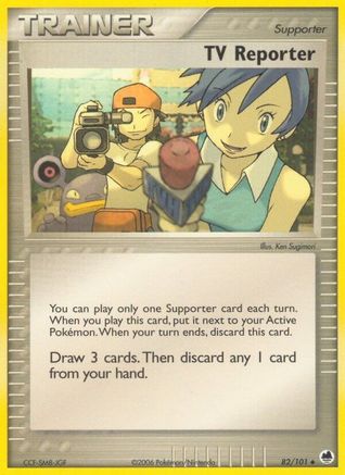 TV Reporter (82) Reverse Holofoil - Dragon Frontiers