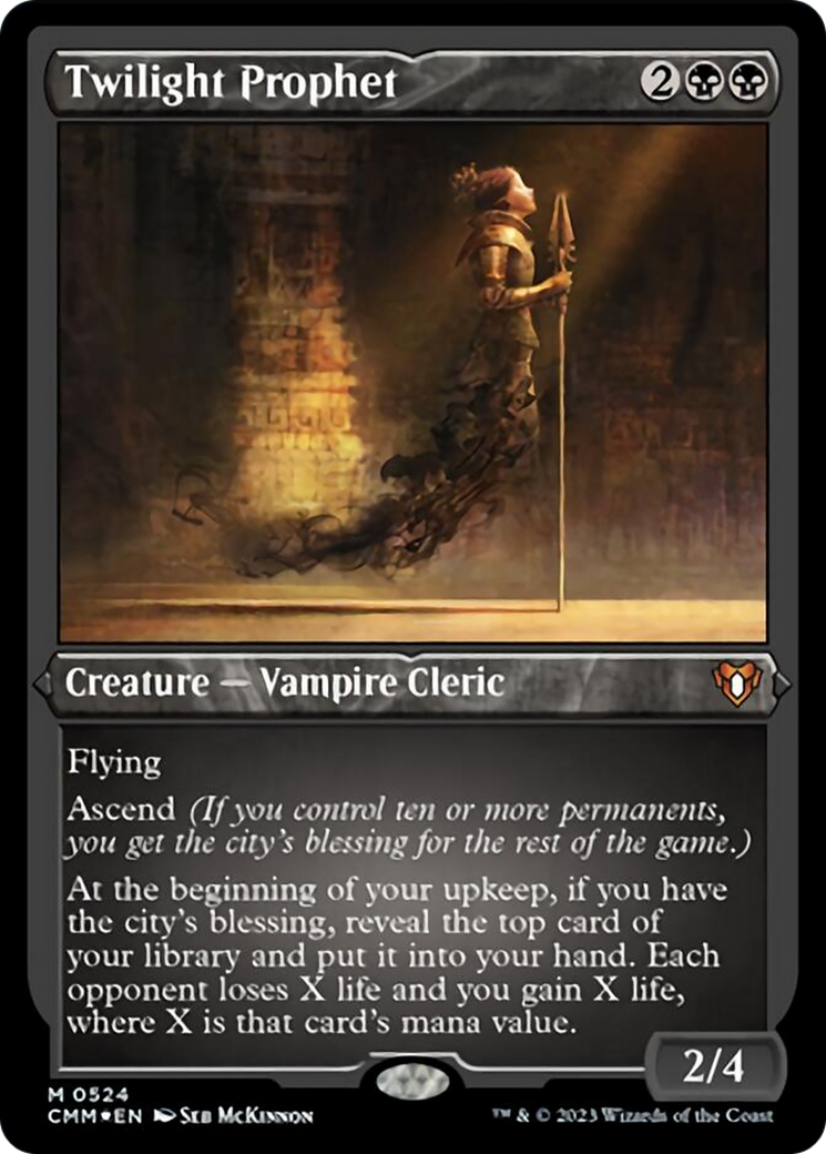 Twilight Prophet (524) Etched Foil - Commander Masters
