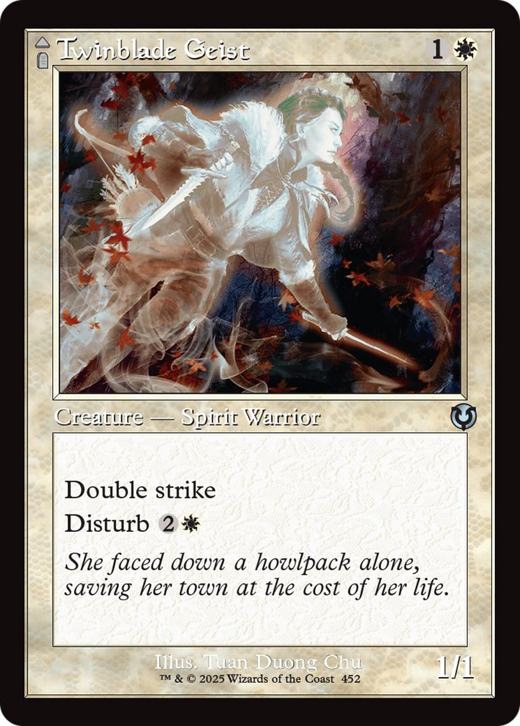 Twinblade Geist // Twinblade Invocation (Retro) (452) Foil - Innistrad Remastered