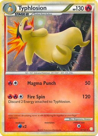Typhlosion (Cosmos Holo) (Deck Exclusives) (32) Holofoil - HeartGold & SoulSilver