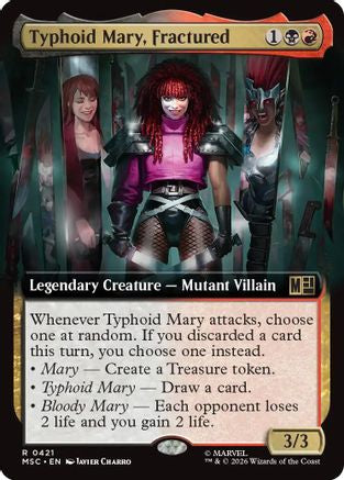Typhoid Mary, Fractured (Extended Art) (421) - Commander: Marvel Super Heroes
