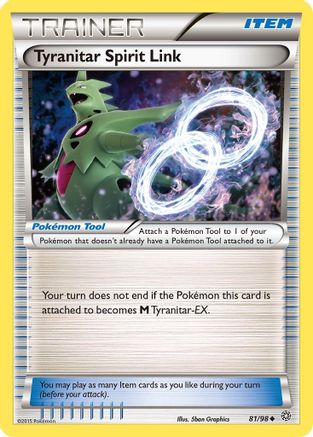 Tyranitar Spirit Link (81) Reverse Holofoil - Ancient Origins