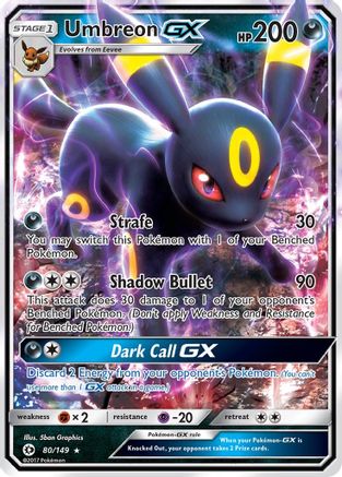 Umbreon GX (80) Holofoil - Sun & Moon