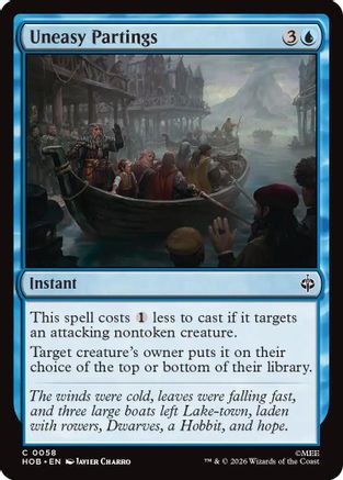 Uneasy Partings (058) Foil - The Hobbit