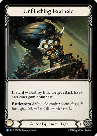 Unflinching Foothold (PEN318) Cold Foil - Compendium of Rathe