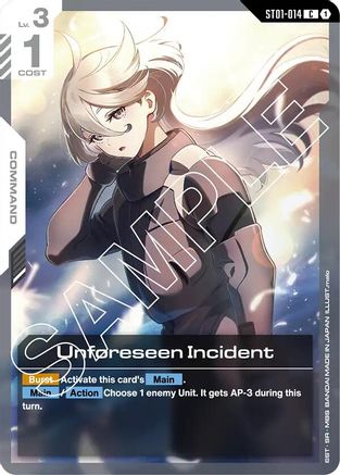 Unforeseen Incident (ST01-014) - Starter Deck 01: Heroic Beginnings