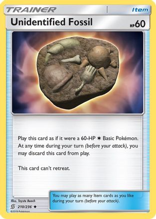 Unidentified Fossil (210) Reverse Holofoil - Unified Minds
