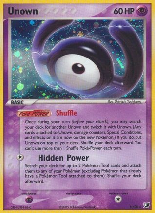Unown (H) Holofoil - Unseen Forces