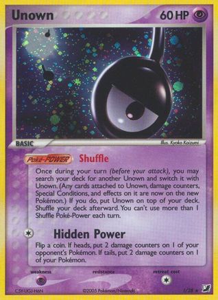 Unown (!) Holofoil - Unseen Forces