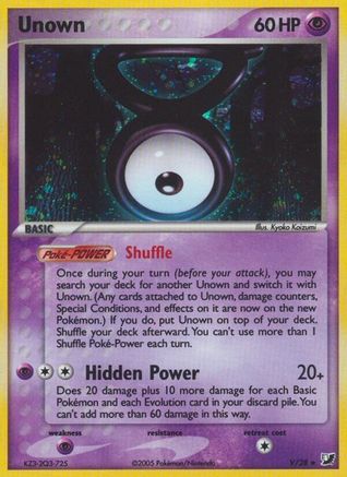 Unown (V) Holofoil - Unseen Forces