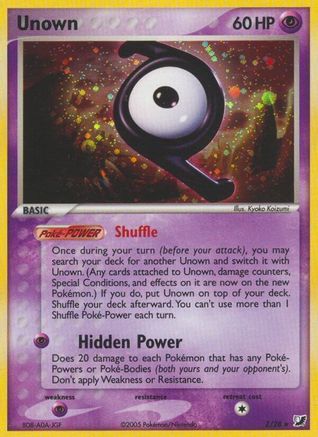 Unown (Z) Holofoil - Unseen Forces