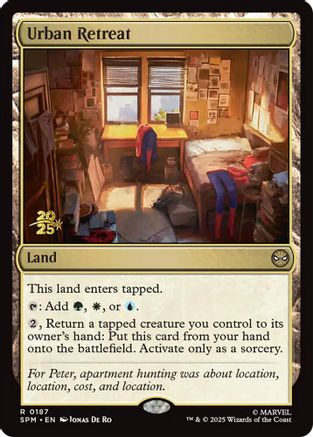 Urban Retreat (Prerelease) (187) Foil - Marvel's Spider-Man