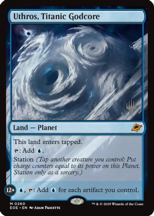 Uthros, Titanic Godcore (Promo Pack) (260) Foil - Edge of Eternities