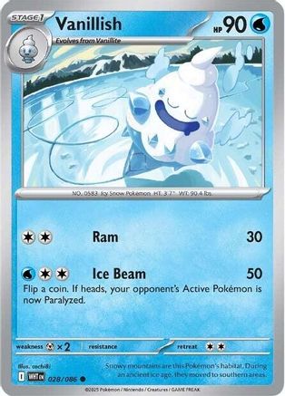 Vanillish (28) Reverse Holofoil - White Flare