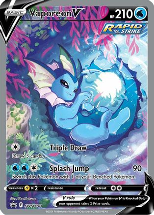 Vaporeon V (Alternate Full Art) (SWSH181) Holofoil - Black Star Promos
