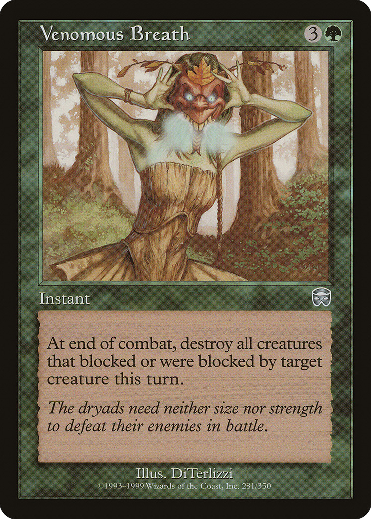Venomous Breath (281) Foil - Mercadian Masques
