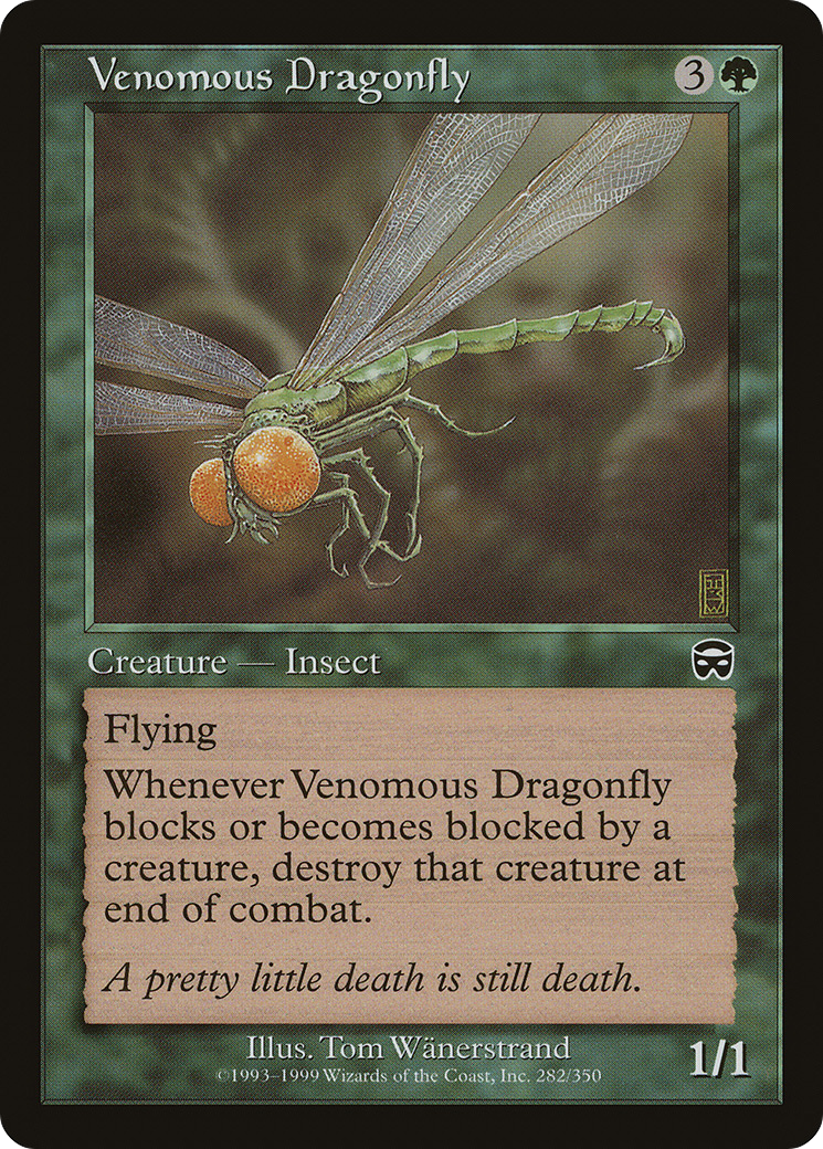 Venomous Dragonfly (282) Foil - Mercadian Masques