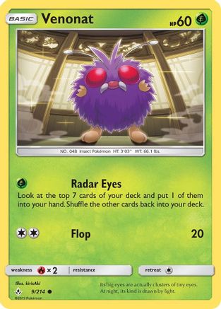 Venonat (9) Reverse Holofoil - Unbroken Bonds