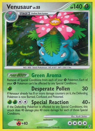 Venusaur (13) Reverse Holofoil - Supreme Victors